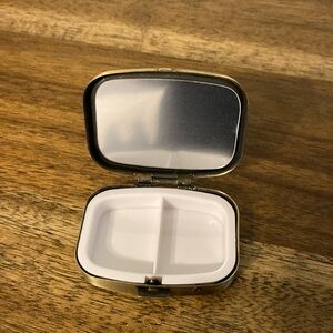 Gold and White Metal Trinket Box